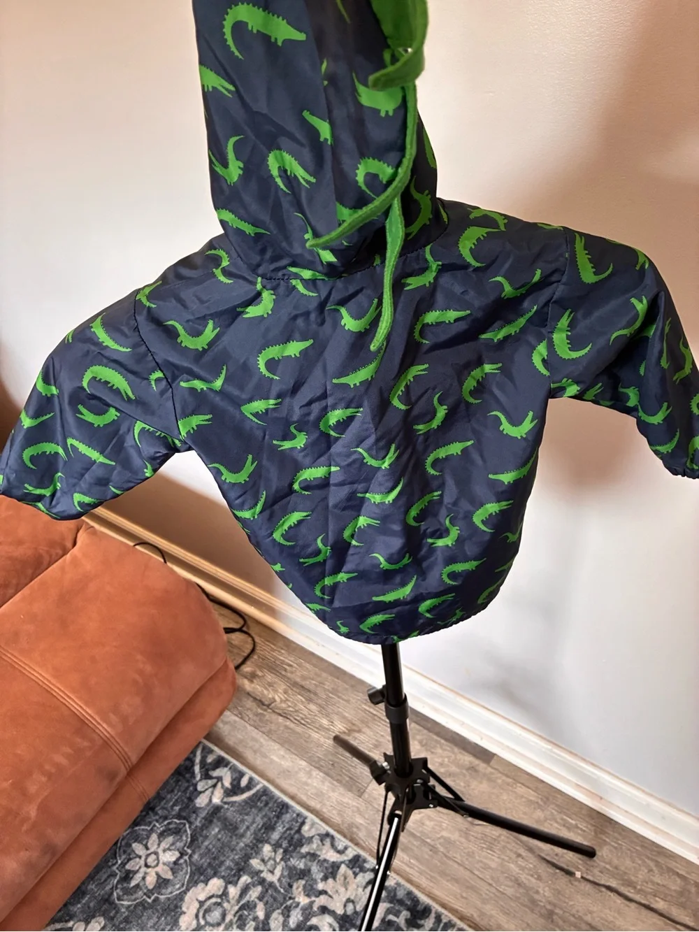 Little rebel navy hooded